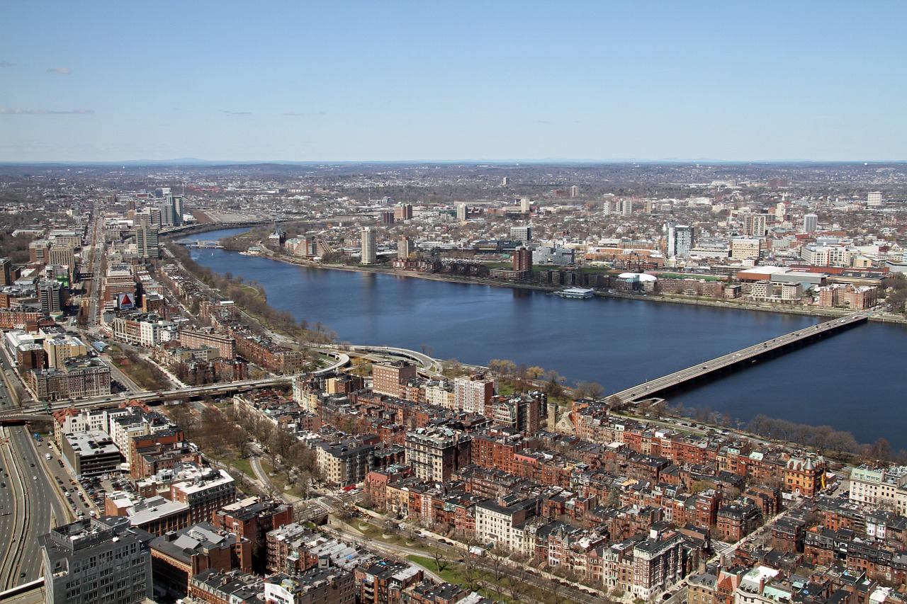 Aerial View of Boston